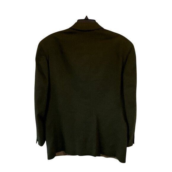 Hugo Boss Easy Line Men's Dark Green Wool Two Button Blazer Jacket Size 40R Prep - Picture 4 of 10